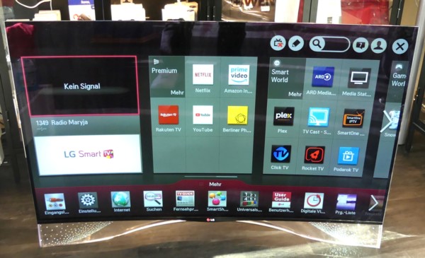 LG 55EA975V TV, 55" Zoll, 1920 x 1080 Full HD, schwarz, Fernsehr gebraucht