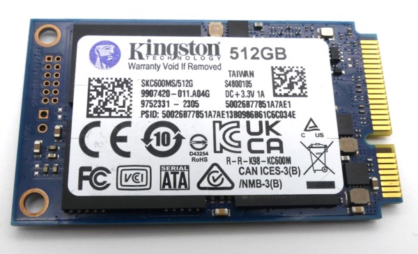 Kingston SSD, 512 GB, SATA, Festplatte gebraucht