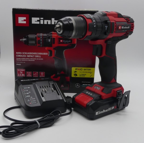 Einhell Akku-Schlagbohrschrauber PXC, TE-CD 18/44 Li-i Kit, gebraucht