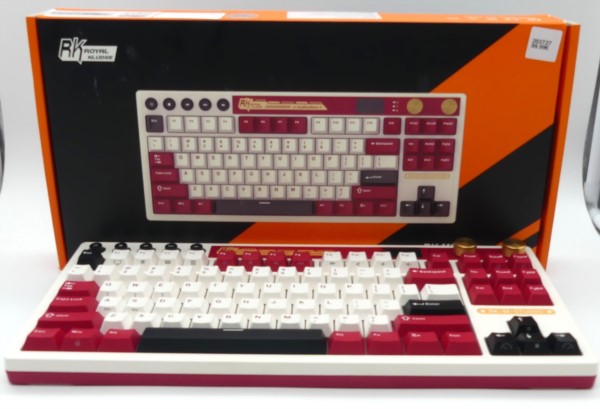 Tastatur Royal Kludge M87 Mechanical, wired, costumized switches, RGB, rot, gebraucht