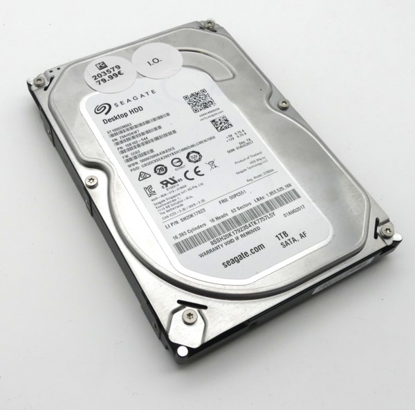 Seagate Desktop HDD, 1000 GB, SATA, 3,5 Zoll, gebraucht