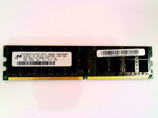 Micron 4GB DDR2 PC2-5300P-555-12-ZZ ECC Server Speicher