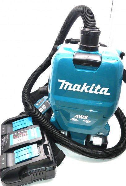 Makita DVC265, 36V, Akkubetrieb, blau, Akku-Staubsauger, inkl AKKU + Ladegerät gebraucht