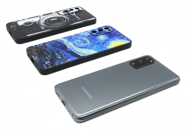 Samsung Galaxy S20 5G, mattgrau, 6,2 Zoll, 128GB, Smartphone gebraucht + 2 Hüllen