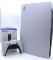 Sony PlayStation 5 Digital Edition, 16GB RAM, 825GB, Konsole, Controller und Ladestation, gebraucht