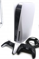 Sony Playstation 5 Disc Edition 825GB, konsole weiß CFI-1216A inkl. 2 Controller gebraucht